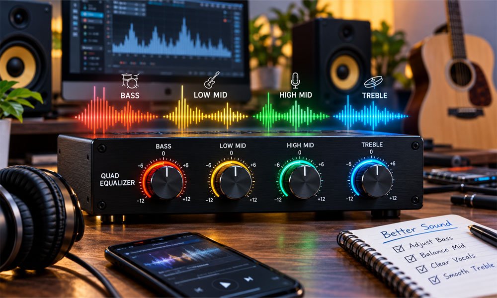 Quad Equalizer: How to Adjust Bass, Treble, and Sound Like a Pro