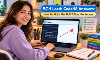 9.7.4 Leash CodeHS Answers: How to Make the Ball Follow the Mouse