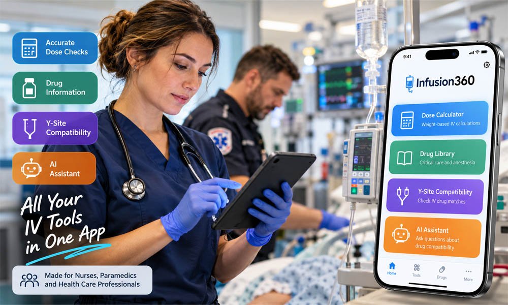 Infusion360: How This IV Drug App Helps Nurses and Paramedics